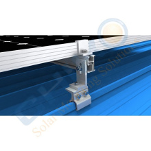 Aluminium pv mounting solar panel clamps for sheet metal lysaght klip-lok roofing system